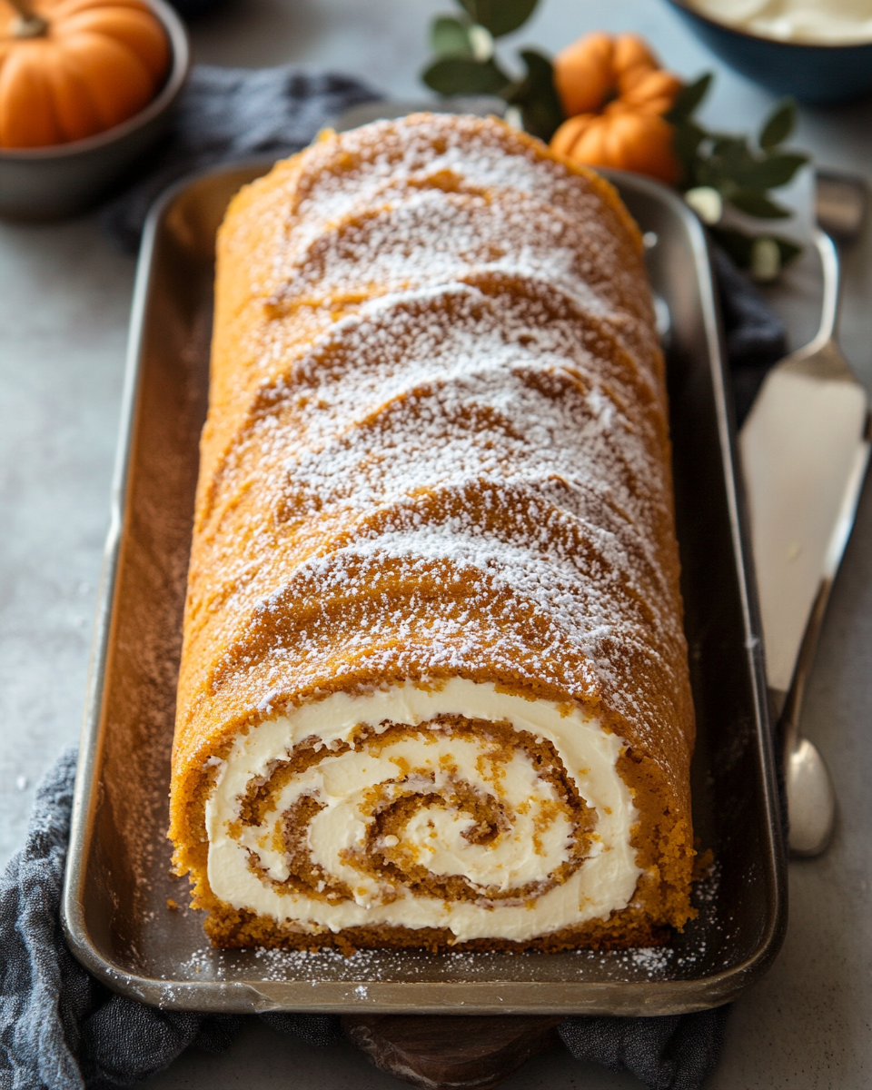 Pumpkin Roll Cake with Cream Cheese Filling: A Delicious Fall Treat for Every Occasion