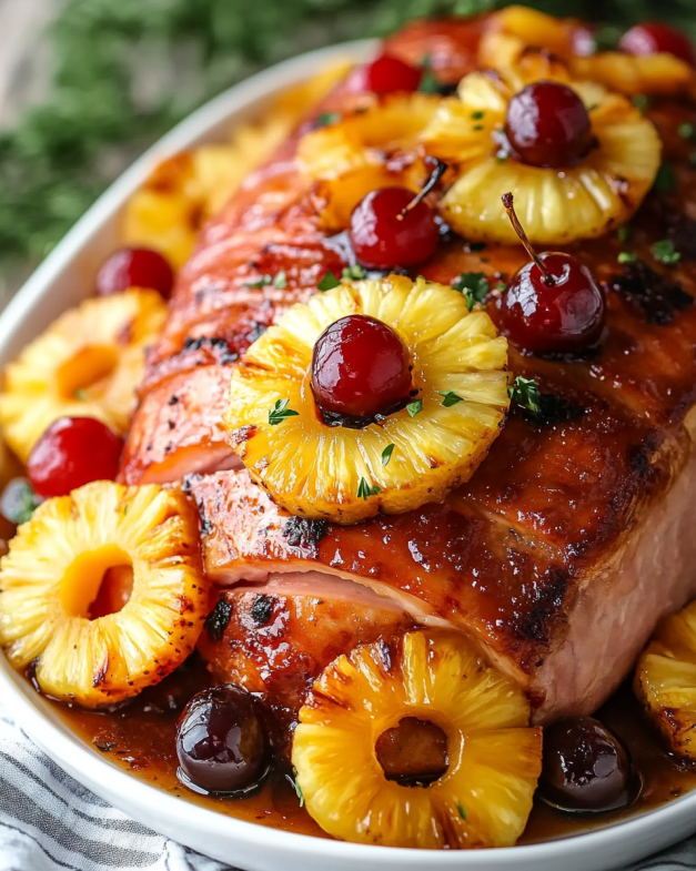 Glazed Pineapple and Cherry Ham Recipe: The Ultimate Holiday Delight