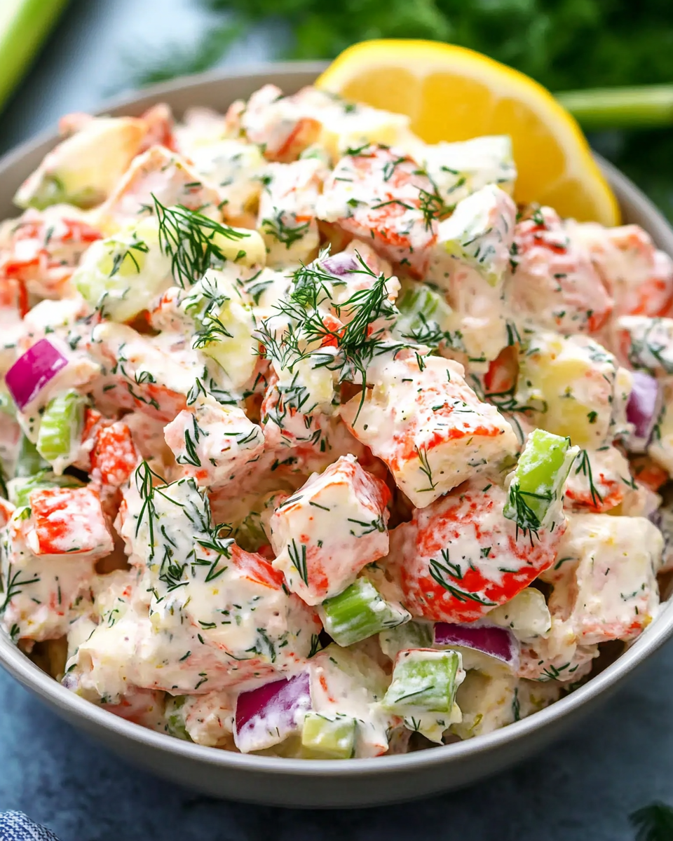 Fresh and Zesty Imitation Crab Salad Recipe: A Delicious, Light Dish for Any Occasion