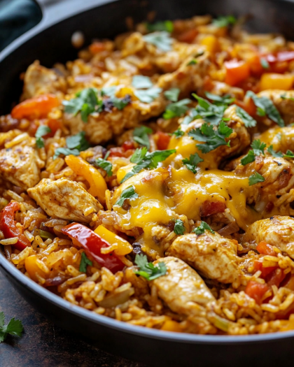 Chicken Fajita Rice Skillet Recipe: A Delicious One-Pan Dinner for Busy Nights