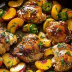 Peach Glazed Chicken Thighs and Jalapenos – A Sweet and Spicy Flavor Explosion