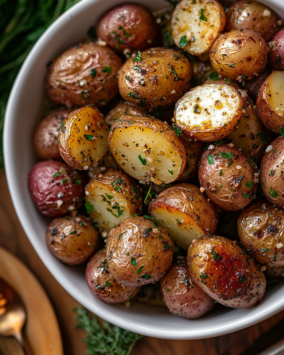 Crispy Roasted Baby Red Potatoes with Herbs – A Delicious and Easy Side Dish Recipe