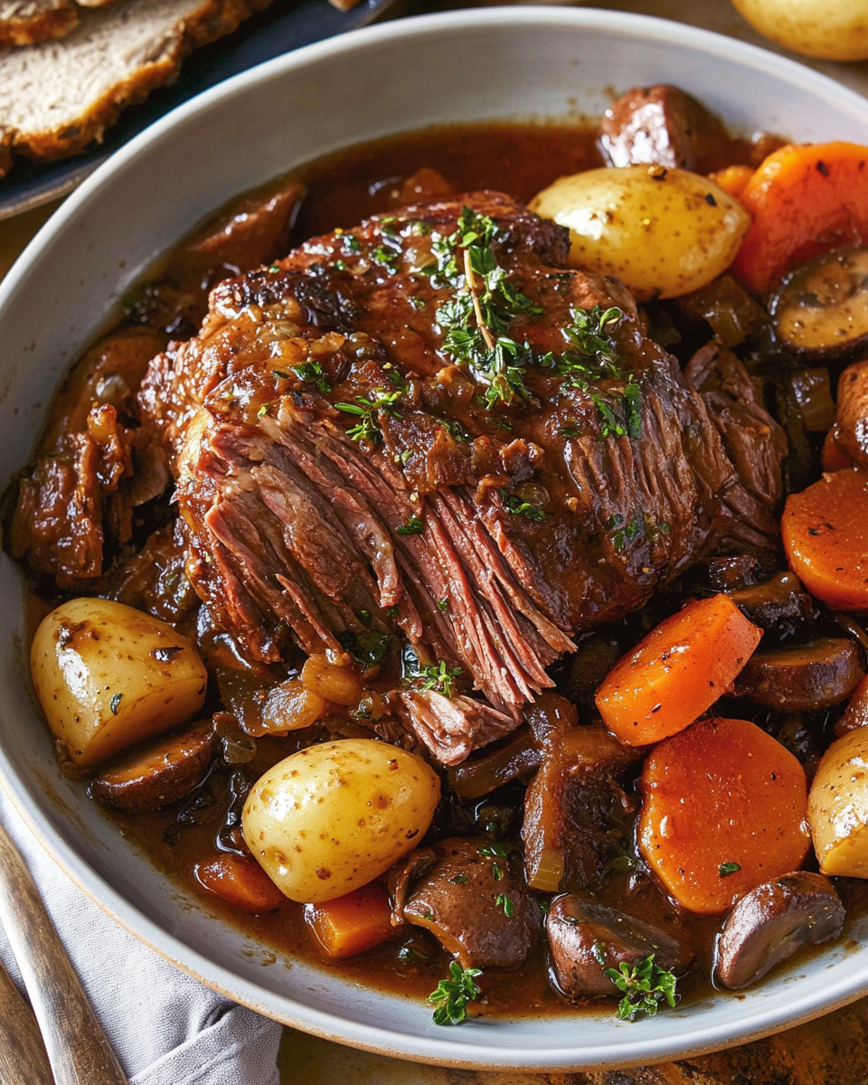 Hearty Dutch Oven Pot Roast with Vegetables: A Comforting, Flavorful Family Meal