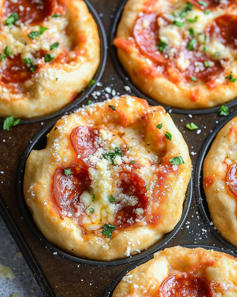 Mini Deep Dish Pizzas with Garlic Butter: The Ultimate Comfort Food Recipe
