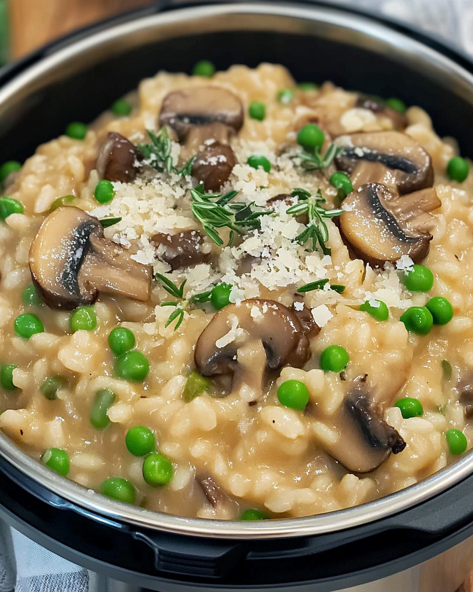 Creamy Mushroom Risotto with Parmesan in the Instant Pot: A Deliciously Easy Recipe