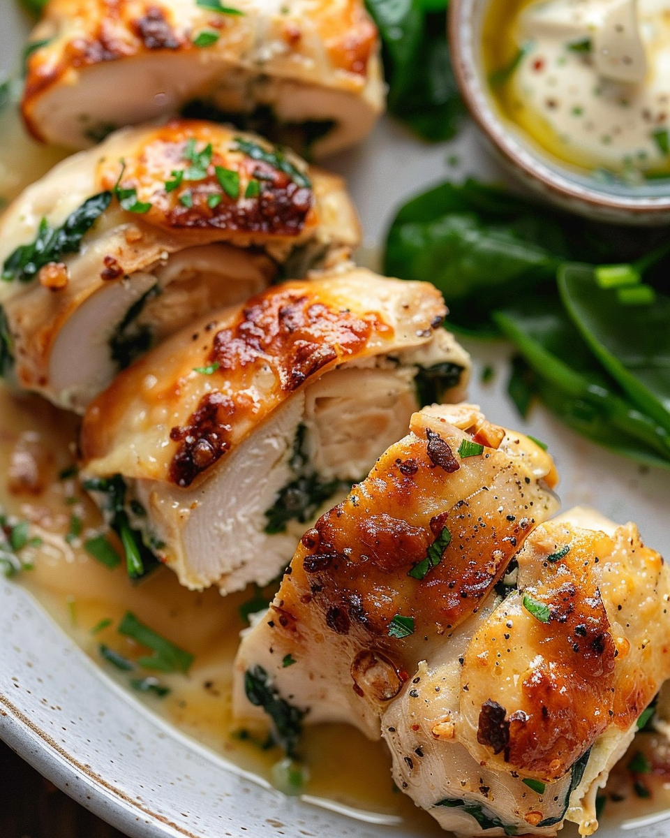Chicken Rolls with Fontina and Spinach – A Delicious, Comforting Dinner Idea