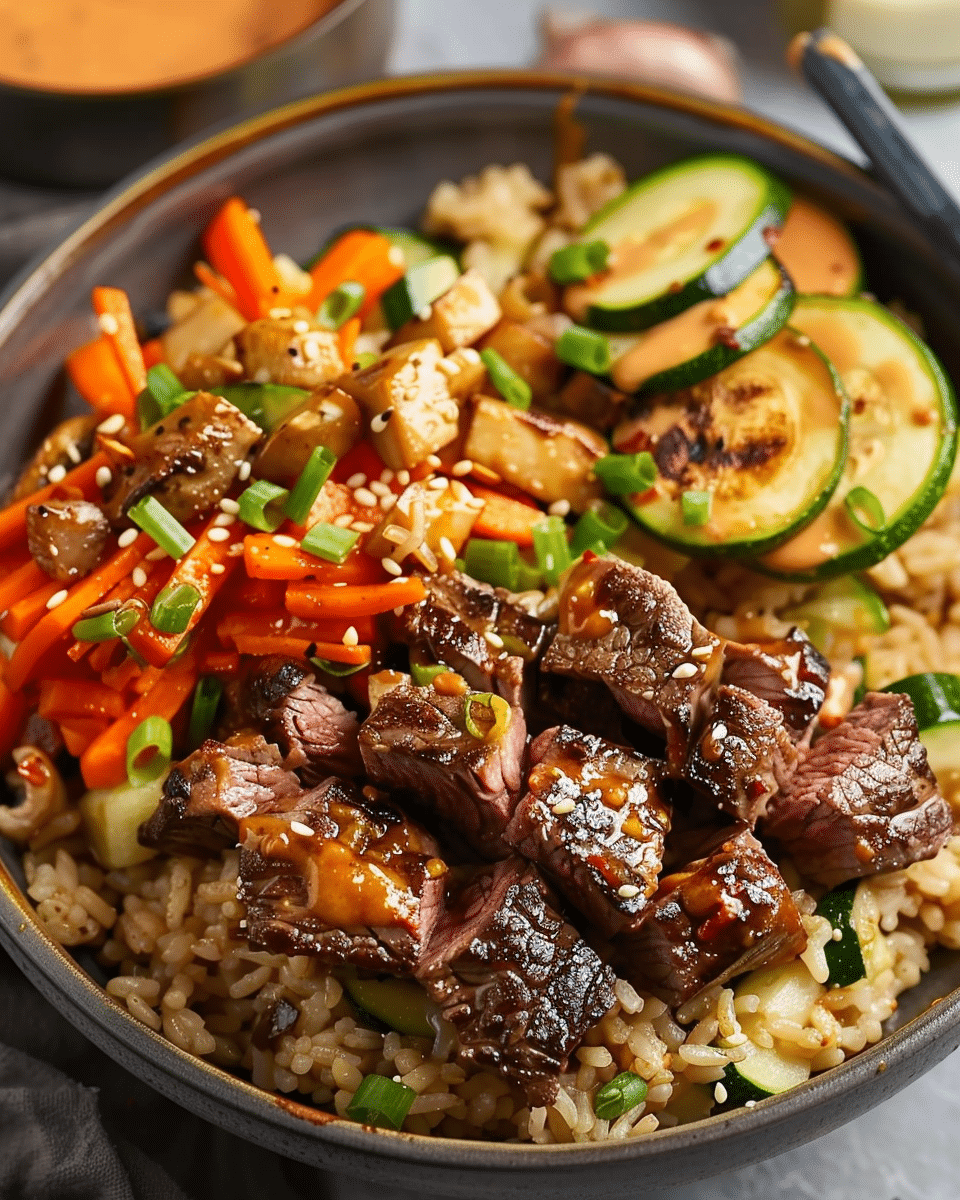Sizzling Sirloin Hibachi Bowls with Yum Yum Sauce: A Flavorful Journey to Hibachi Heaven
