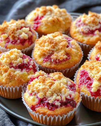The Ultimate Buttermilk Raspberry Muffins with Streusel and Swirl for Cozy Mornings