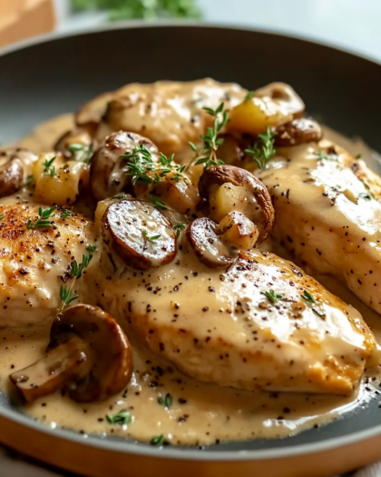 Creamy Mushroom Chicken Skillet – A Comforting One-Pan Classic You’ll Crave Again and Again
