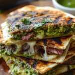 Chimichurri Grilled Steak Quesadilla with Avocado Chimichurri: A Flavorful Journey
