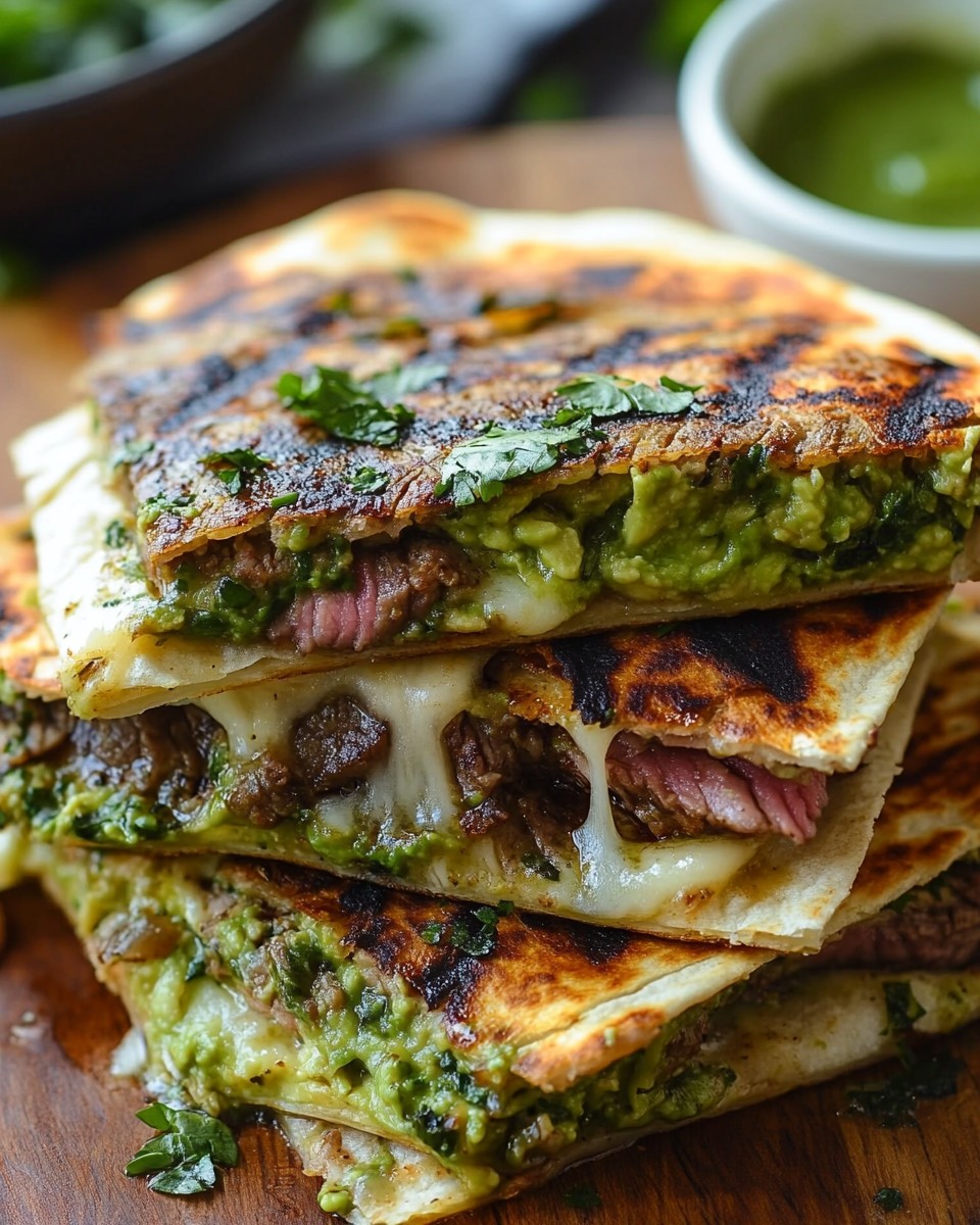 Chimichurri Grilled Steak Quesadilla with Avocado Chimichurri: A Flavorful Journey