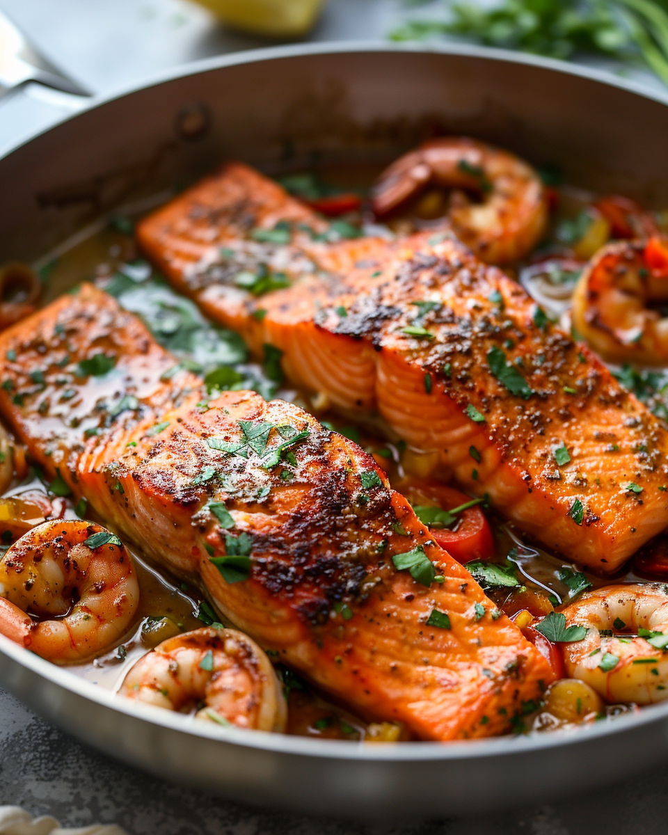 Cajun Salmon and Shrimp Recipe – A Bold and Flavorful Seafood Feast