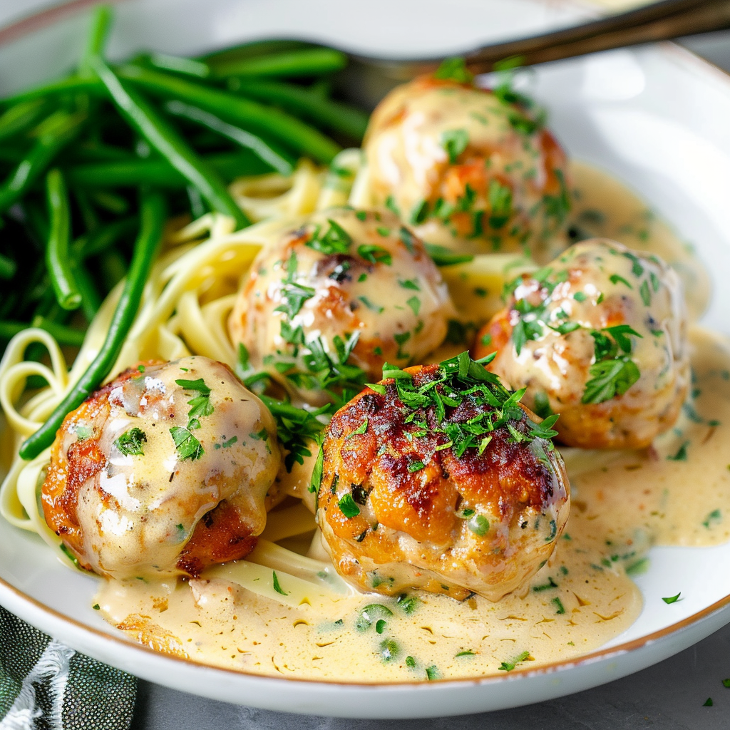Chicken Meatballs with Creamy Mustard Sauce – A Delicious and Easy Recipe for All Occasions