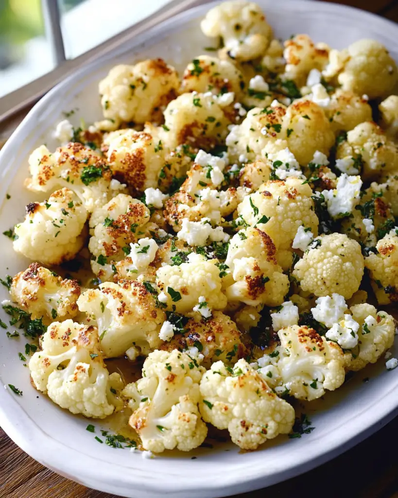Roasted Cauliflower with Feta and Fresh Herbs Recipe: A Flavorful and Healthy Side Dish
