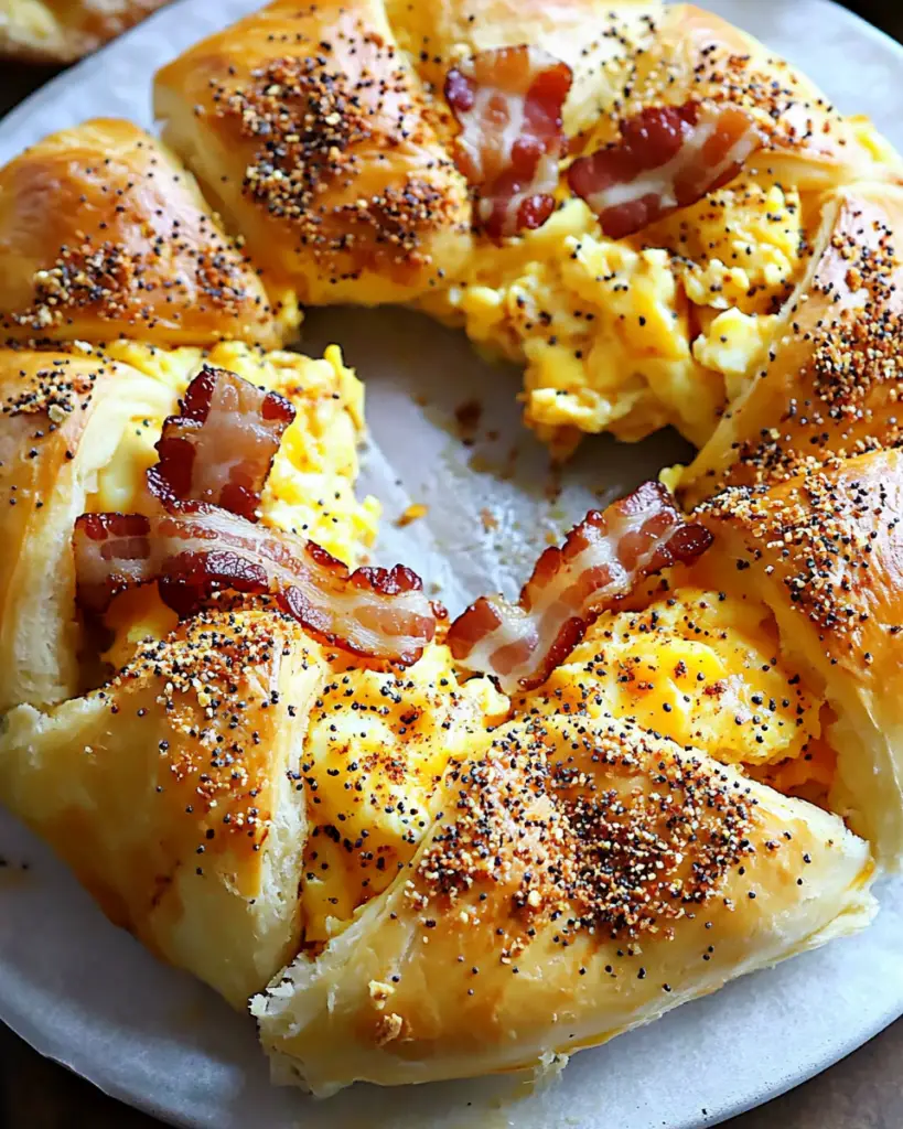 Bacon, Egg, and Cheese Crescent Roll Ring: The Ultimate Breakfast Delight