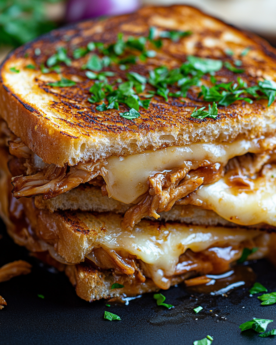BBQ Chicken Grilled Cheese Sandwiches: The Ultimate Comfort Food Recipe