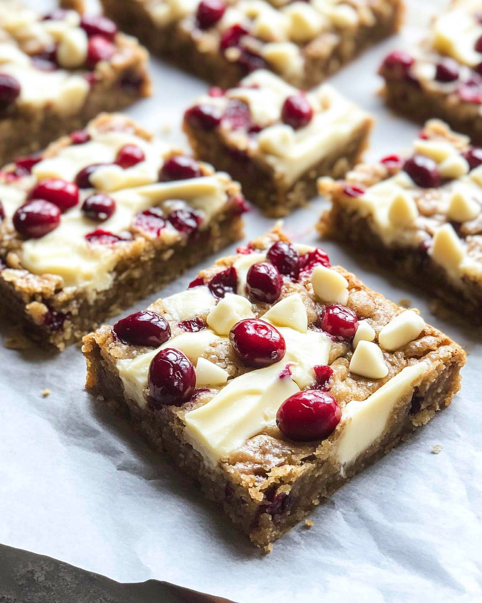 Cranberry White Chocolate Blondie Bars: A Decadent Treat for Every Occasion