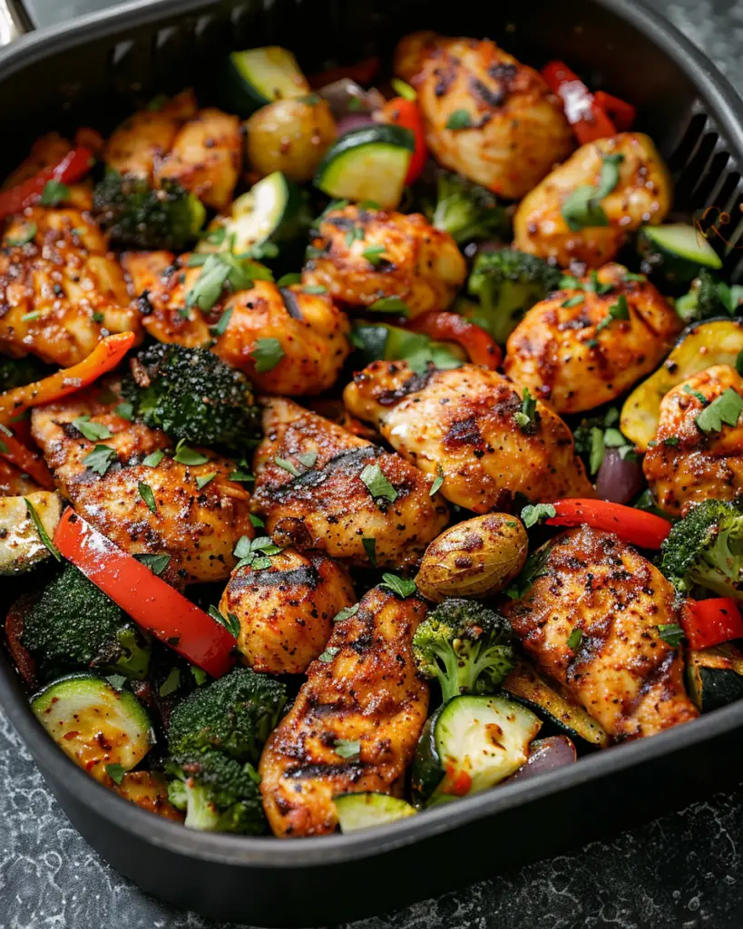 Air Fryer Cajun Chicken and Vegetables: A Flavor-Packed 15-Minute Meal You’ll Crave Weekly
