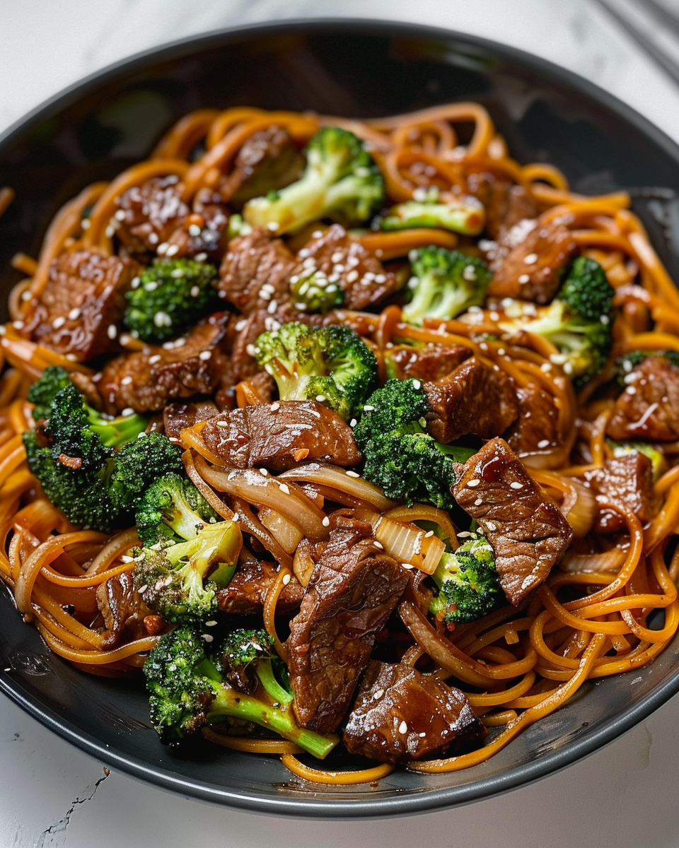 Exotic Ginger Beef and Broccoli Noodle Stir-Fry: A Flavorful Journey in Every Bite