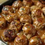 Meatballs in Savory Onion Gravy: A Comforting Classic You’ll Crave