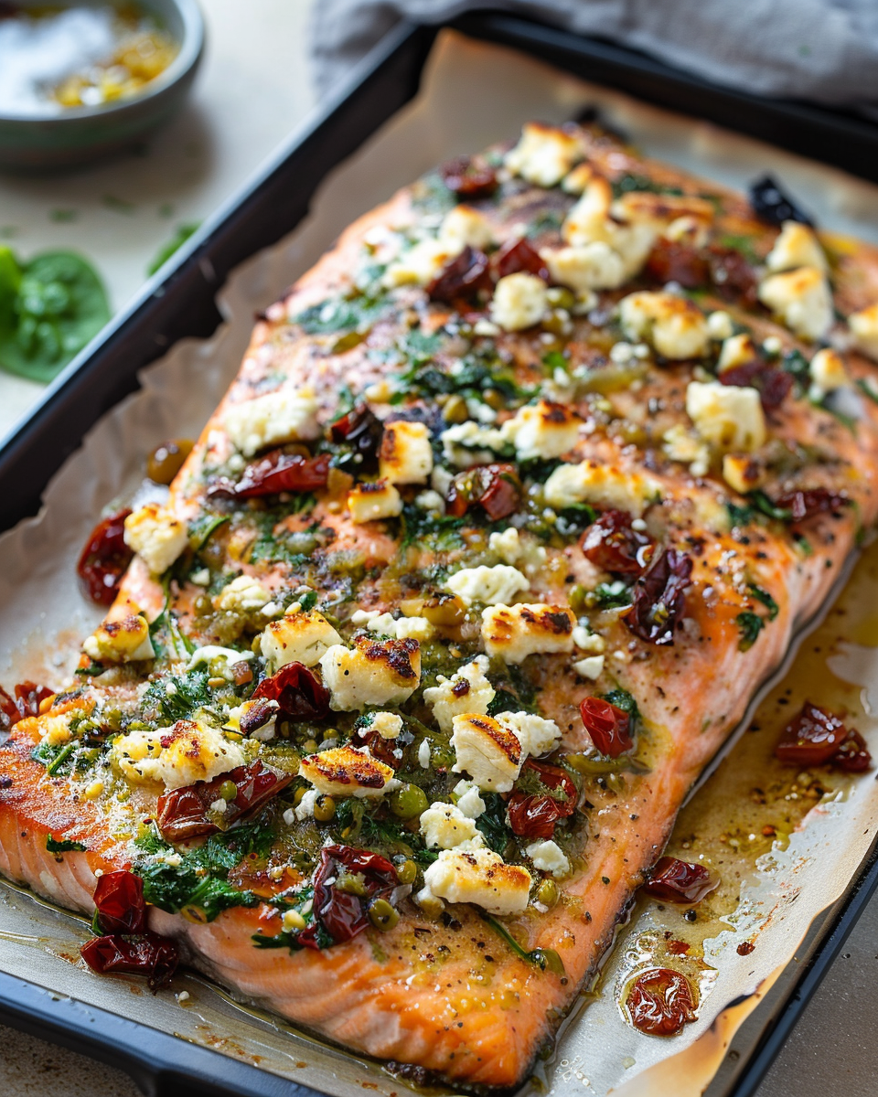Mediterranean Salmon Bake: A Delicious and Healthy Dinner Recipe