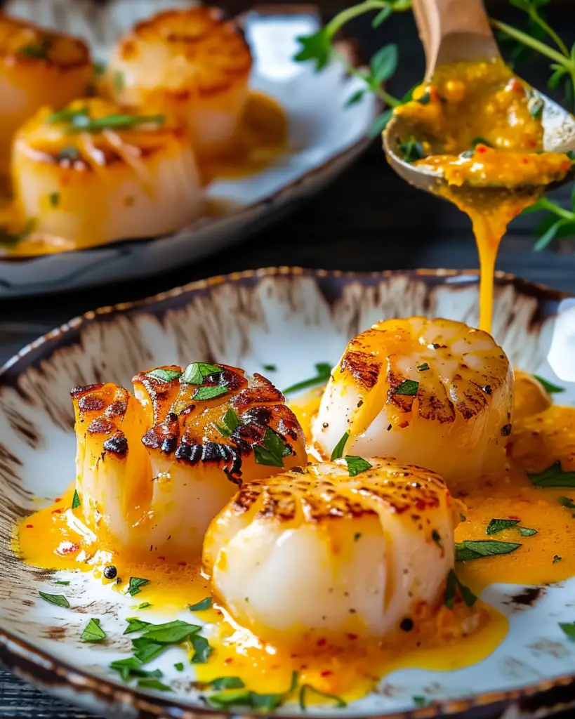Scallops Luxe in Saffron Cream Sauce: Elevate Your Table With Pure Indulgence