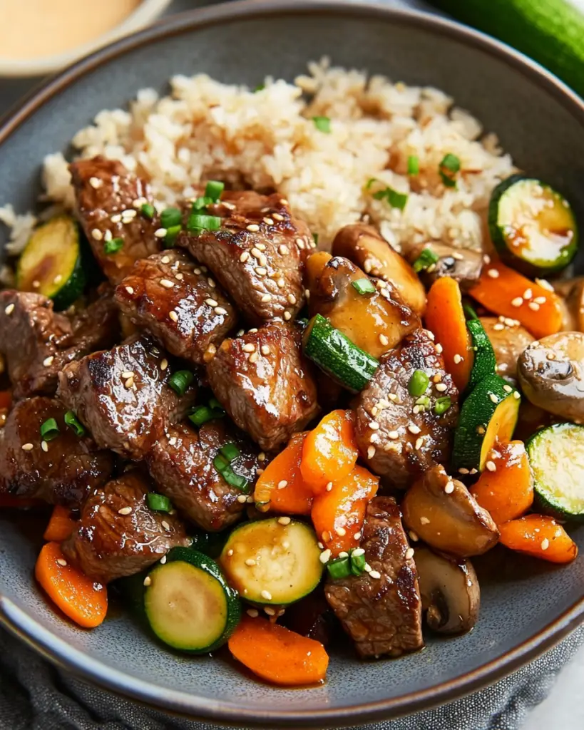 Savory Steak and Veggie Stir-Fry: A Delicious Hibachi-Inspired Dish
