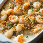 Seafood Casserole with a Crispy Cracker Topping: A Flavorful and Comforting Dish