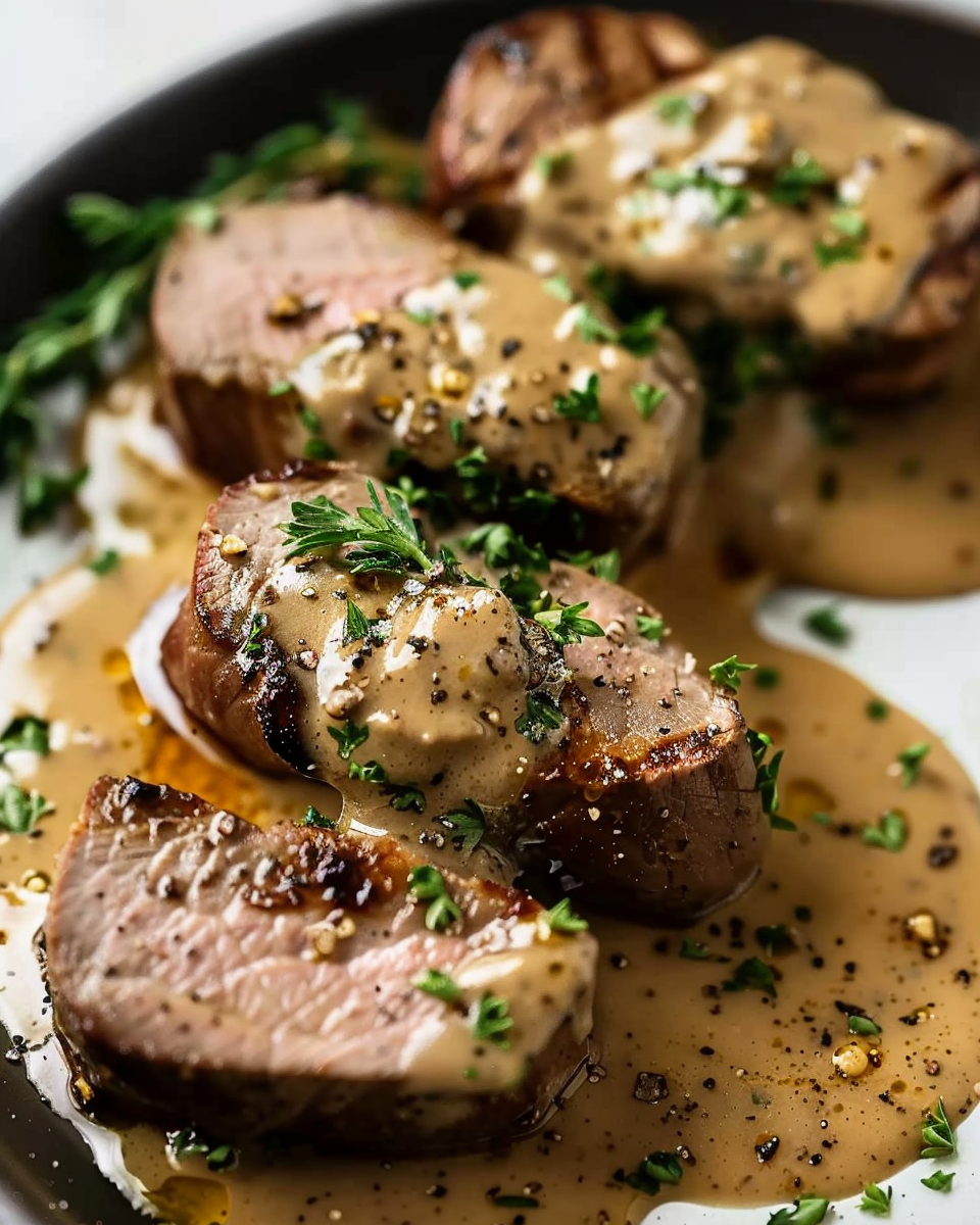 Beef Tenderloin with Creamy Gravy: A Hearty and Flavorful Meal