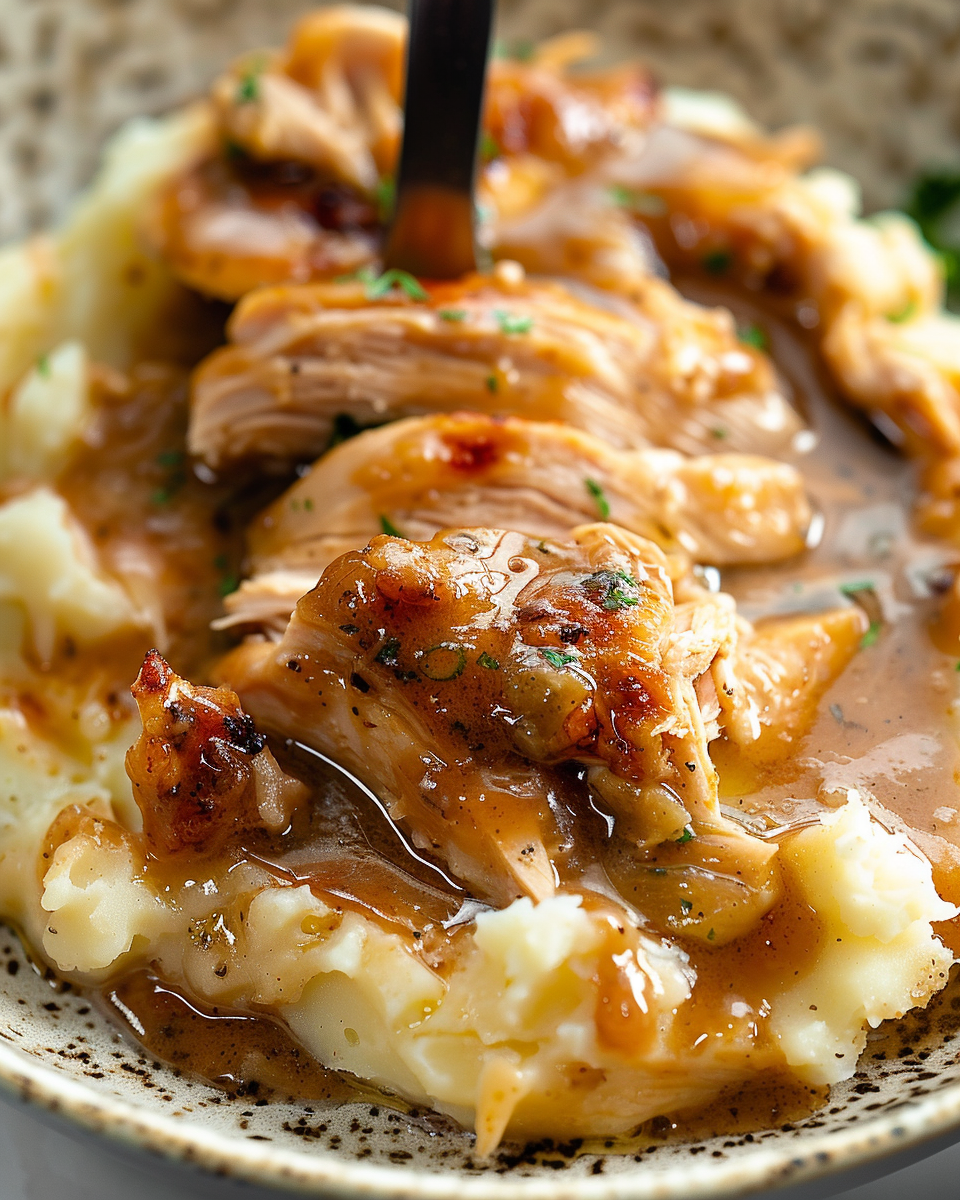 Chicken and Garlic Gravy with Cheesy Mashed Potatoes: The Ultimate Comfort Food Recipe
