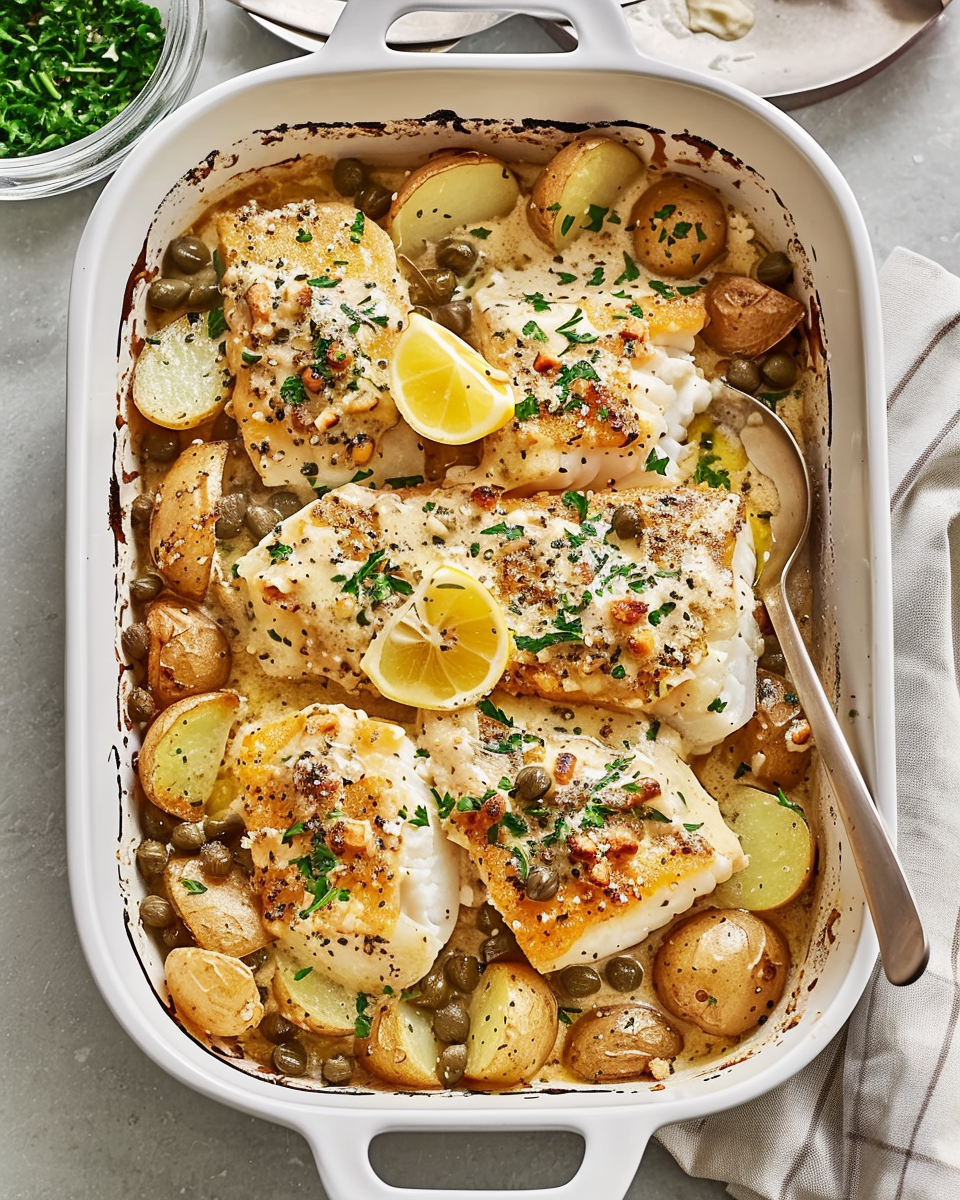 Cod and Potatoes in a Luscious Rosemary Cream: A Comforting Dish Perfect for Every Occasion