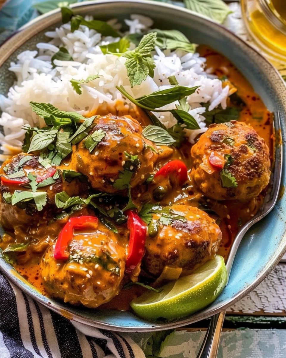 Asian-Style Chicken Meatball Curry: A Flavorful & Healthy Recipe