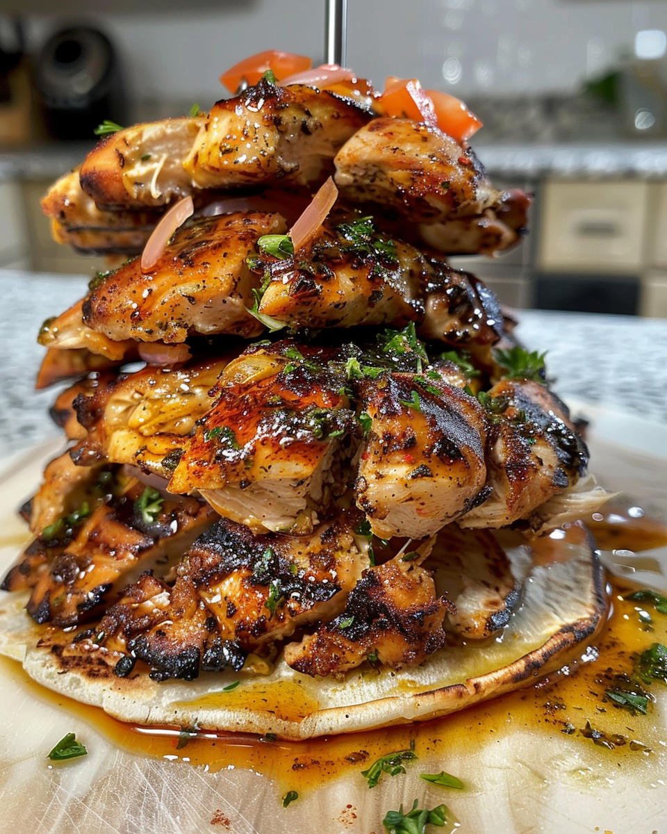 Herb-Infused Mediterranean Chicken Gyro – A Flavorful Twist on a Classic Recipe