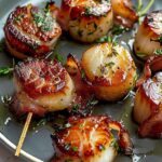 Air Fryer Bacon Wrapped Scallops: A Perfectly Crispy, Sweet & Savory Delight