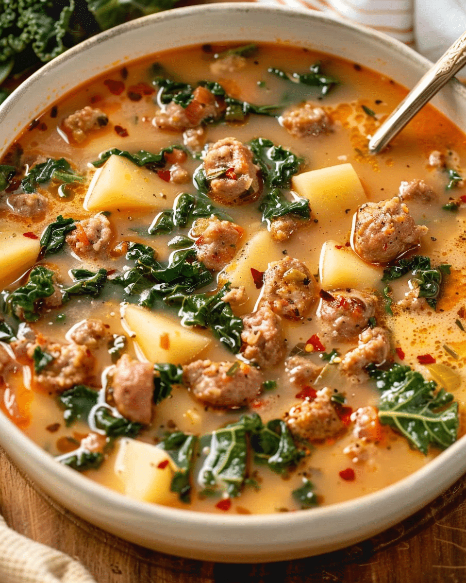 Hearty Tuscan Sausage Soup with Kale and Potatoes: A Cozy One-Pot Comfort