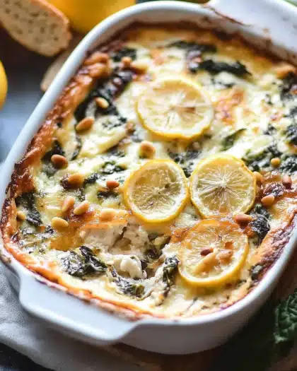 Creamy Spinach and Artichoke Dip with Roasted Lemon and Jalapeño: A Flavorful Spin on a Classic Favorite