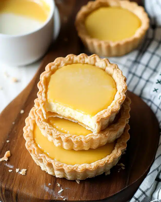 Homemade Egg Tarts with Buttery Flaky Crust — A Delightful Pastry Recipe You Can Master at Home