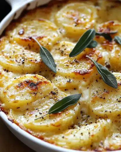 Crispy Cheddar & Sage Potato Gratin: Your Ultimate Guide to a Perfect Comfort Side Dish