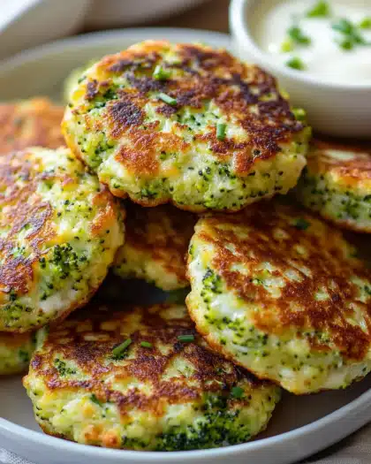 Cheesy Broccoli Fritters – Easy Vegetarian Dinner or Snack