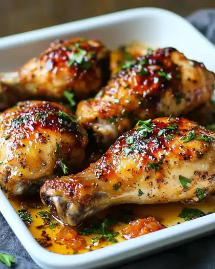 Easy Baked Chicken Drumsticks and Thighs with Sweet Mustard Glaze: Your Ultimate Weeknight Dinner Solution