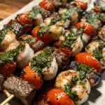 Skewers Surf & Turf Meets Chimichurri: A Flavor Explosion You Can’t Miss