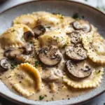 Savory Mushroom Ravioli in a Creamy Herb Sauce: A Comforting Recipe You’ll Love
