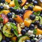 Refreshing Summer Medley with Blueberries and Peaches: A Taste of Summer in Every Bite