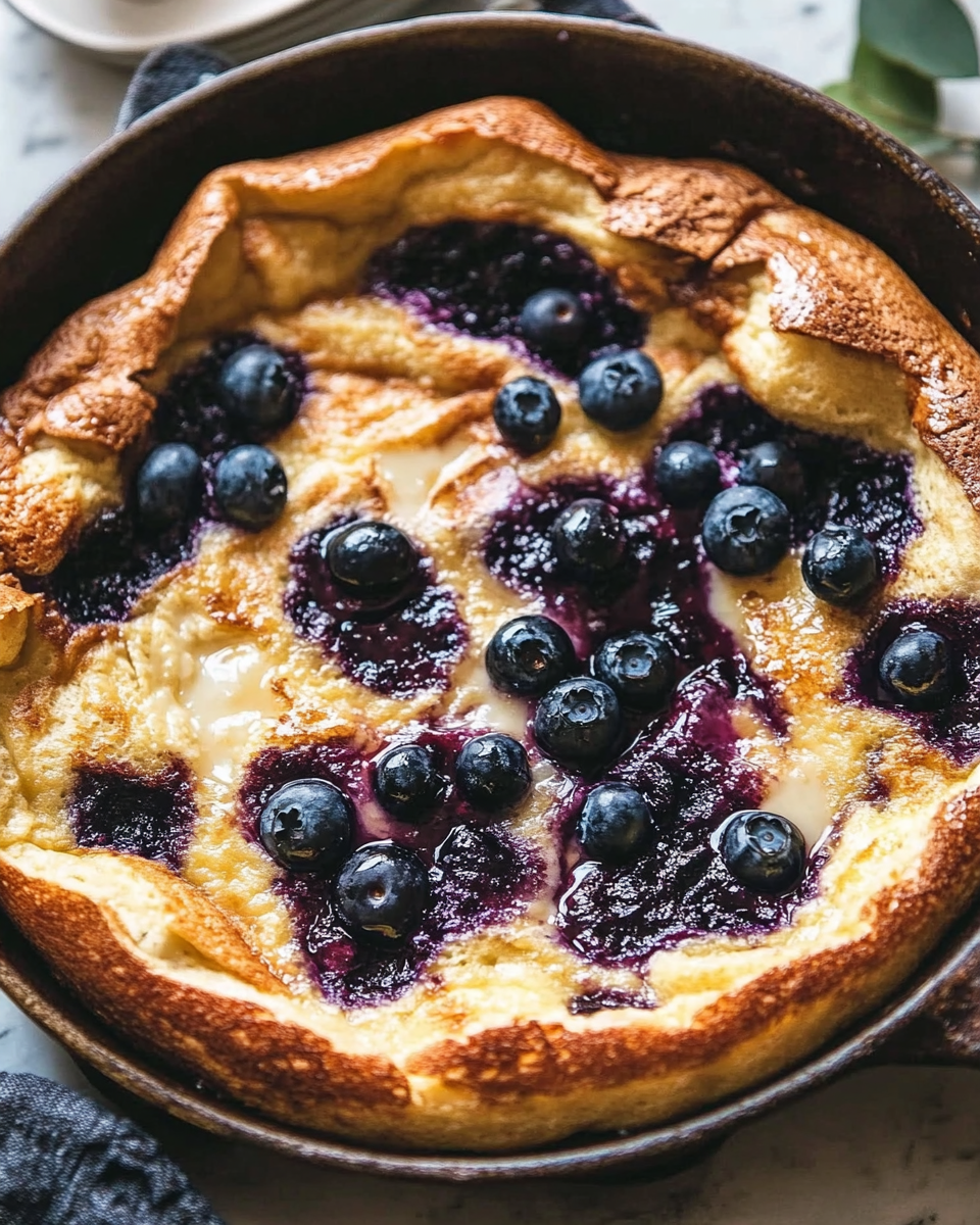 Blueberry Lemon Dutch Baby Pancake: A Fluffy, Fruity Breakfast You’ll Want Every Weekend