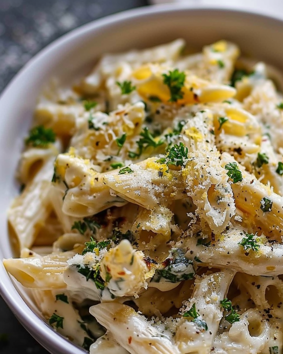 Creamy Lemon Parmesan Pasta with Fresh Herbs: A Comforting 25-Minute Meal