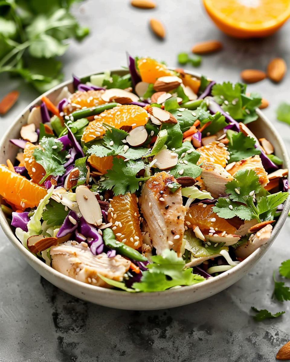 Exotic Citrus Almond Chicken Crunch: A Flavorful Salad for Every Season