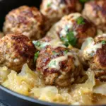 Savory Sauerkraut Meatballs with Creamy Mustard Gravy: A Comfort Food Classic Reimagined