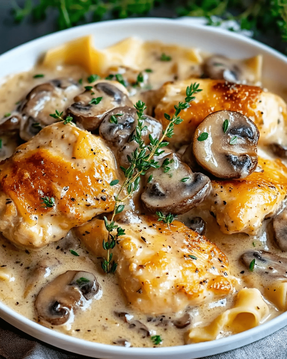 Savory Chicken in a Creamy Asiago Mushroom Sauce:A Comforting Classic to Add to Your Weekly Rotation