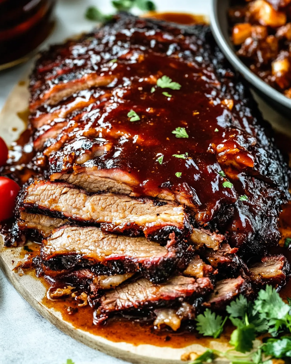 Slow-Cooked Barbecue Brisket with Homemade Barbecue Sauce: A Melt-in-Your-Mouth Recipe