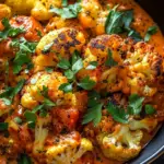 Roasted Cauliflower in Coconut Tomato Sauce with Lentils: A Flavorful & Nutritious Meal